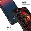 Case Compatiable for Samsung Galaxy S25 Edge 5G,Slim Shockproof Protective Cover for Samsung Galaxy S25 Edge 5G,The Dragon Reborn from The Ashes