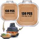 260pcs Air Fryer Liners disposable for Ninja Crispi, Parchment Paper Sheets Air Fryer Accessories for Ninja Glass Portable Cooking System