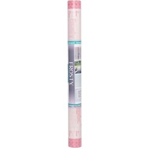 Con-Tact Brand Creative Clear Covering, Versatile and Self-Adhesive Shelf Liner, Semi-Transparent Privacy Film, Protective Clear Vinyl, 18'' x 16', Frosty Diamonds (4.4"W x 46"L)