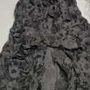 Dress for Adventure Black Top Casual Short Sleeve Shirt Black With Flower Design, 3XL