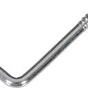 The Hillman Group Hardware Essentials 320486 (0.192-inch x 2-5/8-inch) 100 Pack Square Bend Hook, 0.192" x 2-5/8", Zinc-Plated, 100 Pieces
