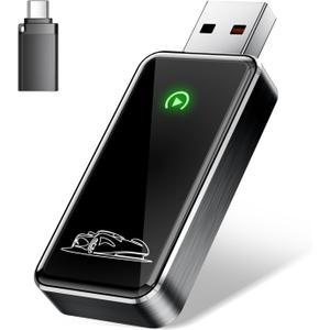 Wireless CarPlay Adapter for Apple iPhone - Converts Factory Wired CarPlay to Wireless, Quick Setup & Auto-Connect Every Drive, CarPlay Dongle for Cars from 2015+ & iOS10+ (Metallic Brushed Blue) Wireless CarPlay Adapter for Apple iPhone - Converts Factory Wired CarPlay to Wireless, Quick Setup & Auto-Connect Every Drive, CarPlay Dongle for Cars from 2015+ & iOS10+ (Metallic Brushed Blue)