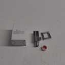 Chrome Wall Supply Elbow with Hand Shower Holder, Keymark Brass Square 1/2Shower Hose Connector, Wall Mount Drop Ell Union Water Outlet