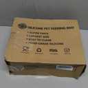 XXXL Pet Food Mat, 48" x 32" Largest Silicone Dog Mats for Food and Water, Nonslip Pet Feeding Mats for Floors,Dog Cat Bowl Mat with Raised Edges, Drak Brown