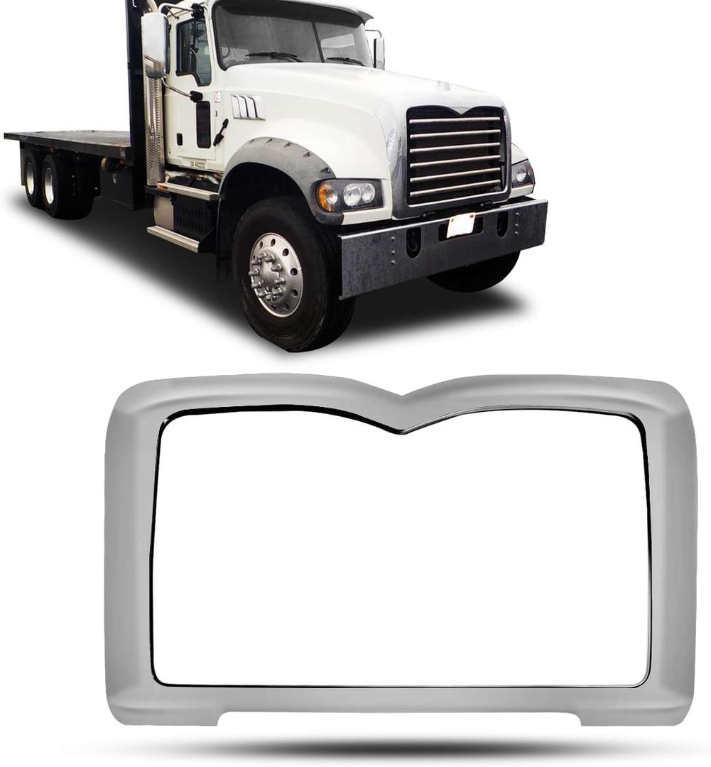Front Chrome Grill Trim Grille Surround Compatible with Mack Granite Semi Trucks