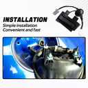 FUSCH Outside HDL Lock Assembly Back Hatch Release Switch Trunk Button Hatch Release Button Compatible with Hyundai Veloster 2012-2017 with Camera Replace#:81260-2V010