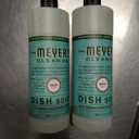 MRS. MEYER'S CLEAN DAY Liquid Dish Soap, Basil Scent, 16 Fl Oz Bottle - 3 Pack