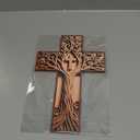 GIMKUFR 12" Wooden Cross for Wall, Premium Cross Wall Decor, 2D Crucifix Wall Cross Art for Table Church Home Room Décor Decoration For Christmas, Altar Decor, Christian Prayer, Baptism Gifts