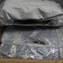 SIMFLAG 5FT Bean Bag Chair, Large Bean Bag Chairs with Memory Foam Filled, Fluffy Beanbag Sofa with Dutch Velvet Cover, Round BeanBag Chairs for Living Room, Playroom - Light Grey (5FT- 50"x50"x24")