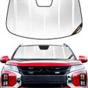 Windshield Sun Shade for Mitsubishi Outlander 2022-2024. Reflective Aluminum Film Front Window Sunshade - BLAZBLOCK