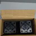 June Fox Square Nursery Pots 3.3 Inches Flexible Plastic Seedling Pots Square Pots for Plants, Succulent, Flower, Pack of 60, with 60 PCS Plant Labels