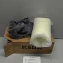 KSIIA Orthopedic Crate Bed: Deluxe Plush Washable Dog Bed for Small Dogs with Egg Crate Foam & Removable Cover, 23 x 17 Inch, Dark Gray