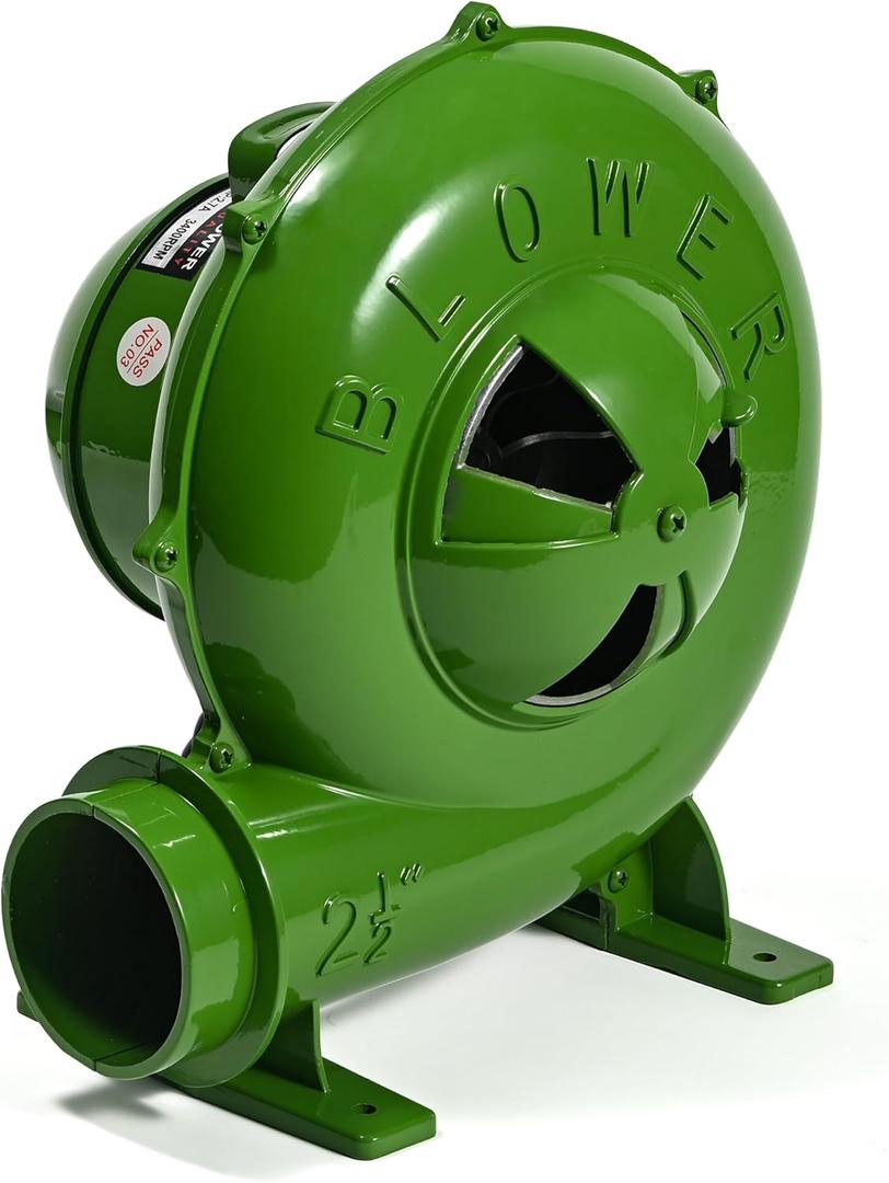 250W Blower Fan, 230CFM Electric Forge Blower, Blacksmith Forge Charcoal Chimney Starter, Air Mover Blower BBQ Fan, Centrifugal Blower 110V 2-1/2 Outlet