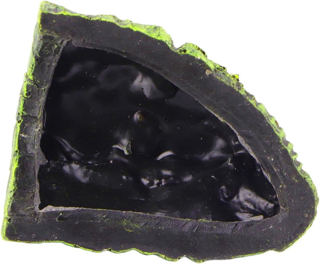 Hiding Cave Natural Resin Aquarium Decor for Fish Tank Reptile Basking Hide, Ornament for Small Animals (#3) (Db-025c Big Turtle Cave)