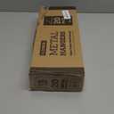 Zober Pants Hangers Non Slip - 20 Pack Open Ended Pants and Jean Hangers for Closet - Space Saving Clothes Hanger - Strong, Durable, Metal Pant Hangers (Black) (Chrome)