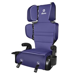 Diono Connect3 RXT 2-in-1 High Back Booster, Slim Fit 3-Across in Many Mid-Sized Sedans and SUVs, for Children from 40-120 lbs., Lightweight with Latch, Purple Wildberry, Manufactured Date: 03/16/2026