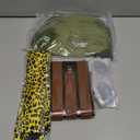 4 Pcs Halloween Anime Costume Student Costume Accessories Include Gold Wig Retro Sunglasses Brown Suspender and Spotted Tie for Anime Lover Halloween Cosplay