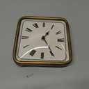 6.25" ANTIQUE GOLD SQUARE CLOCK
