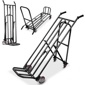 3 in 1 Hand Truck Dolly, 1100lbs Convertible Hand Truck, Heavy Duty Dolly Cart with Universal 4 Tire, for Warehouse, Supermarket, Office, Garden-Black