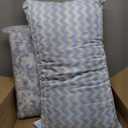 Pillows Queen Size for Bed - Adjustable Firm Pillow for Back Stomach and Side Sleeper - Shredded Memory Foam Cooling Pillow for Neck and Shoulder Pain with Washable Cover