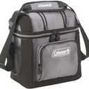 Coleman 9-Can Soft Cooler Lunchbox with Removable Liner, Leakproof Portable Cooler with Storage Pockets & Adjustable Strap, Great for Camping, Tailgating, Parties, Sports, Concerts, Lunches & More