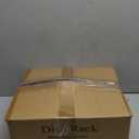 SNTD Dish Drying Rack, Expandable Dish Rack for Kitchen Counter, Stainless Steel Dish Drainer with Drainboard Set and Utensil Holder (Black)