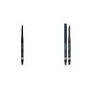 Rimmel Exaggerate Eye Definer, Blackest Black, 1 Count, Waterproof Long Lasting Easy Twist Up Self-S Exaggerate Auto Waterproof Eye Definer, Earl Grey, 0.01 Fluid Ounce, 1 Count