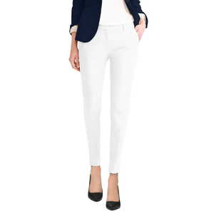 Hybrid & Company Womens Super Comfy Flat Front Stretch Trousers Chino Pants 24