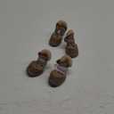 QUMY 4PCS Dog Shoes for Small Dogs, Hot Pavement Summer Puppy Dog Boots & Paw Protectors with Soft Anti-Slip Rubber Sole, Mesh Breathable Dog Booties for Hardfloors, Walking Running Khaki Size 1