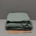 Bedsure Sage Green Duvet Cover Queen Size - 3 Pieces Prewashed Cotton-Like Polyester Extra Soft Bedding Set, Includes 1 Duvet Cover 90x90 Inches with Zipper Closure & 2 Pillow Shams, No Comforter