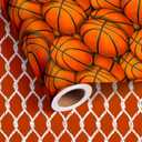 Vnaaem Reversible Basketball Wrapping Paper Roll for Kids Boys Girls - Classic Basketball & Busket Themed Design Sports Gift Wrap for Birthday Sports Holiday Parties(Total 28.5 sq.ft)