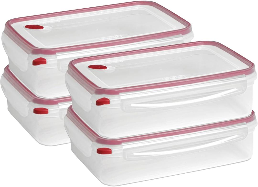 Sterilite 4 Pack Food Storage Container, Ultra-Seal Airtight Snapware with Lids, 16 Cup