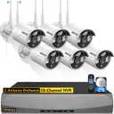 (Dual Antennas for Wi-Fi Enhanced) AI Human Detected 2-Antennas Enhance Outdoor Wireless Security Camera System WiFi Video Surveillance DVR System