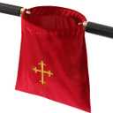 Church Tithe Offering Bags with Wooden Handles, Offering Baskets for Church with Handles for Churches Communion Supplies, Collection Basket for Church Offerings Accessories