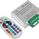 DC 12V-24V 18A LED Lights Controller 24Key RGB Remote Controller for 3528 5050 RGB LED Strip Lights, RGB Led Module Lights