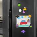 7 x 12 Pack Halloween Refrigerator Magnets for Kids Halloween Toys Halloween Treat Bags Gifts
