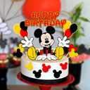 3 x WEERSHUN Mouse Cake Topper for Birthday Party Decoration 15Pcs - Mouse Cartoon Birthday Party Supplies - Cupcake Decoration Supplies for Kids Boys Birthday Party