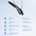 Neckband Bluetooth Headphones, 60H Playtime, IPX5 Sweatproof, Noise Cancelling Mic, Magnetic Earbuds  Wireless Bluetooth 5.x Headset for Running, Gym, Work & Travel