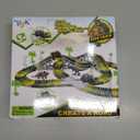 Dinosaur Toys,Create A Dinosaur World Road Race,Flexible Track Playset and 2 pcs Cool Dinosaur car for 3 4 5 6 Year & Up Old boy Girls Best Gift (Green)