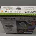 Cuisinart 14" Portable Charcoal Grill, Tabletop Outdoor Small Grill with Locking Lid and Dual Vents, Chrome Plated Travel Size BBQ Perfect for Camping, Tailgates, Cookouts, Black