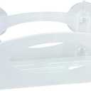 Zenith Products Make-A-Space Frosted Plastic Shower Caddy – Bathroom Hanging Storage Basket