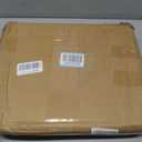 Minsa MinS03 square toilet seat, glossy finish, designed for 16.5-inch x 15-inch toilets, features a soft-close seat, quick-release hinges, high-strength PP material, and easy installation.