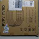 Dog Playpen with Top Cover and Bottom Pad,Foldable Playpen,8 Panels 24" H (24"L x 5"W x 24"H)