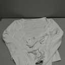 YEOREO Women Pilates Wrap Top Long Sleeve Tie Ballet Workout Yoga Shirt Michelie Y2K V Neck Cropped Tops, S