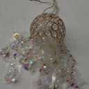 16.7" Chandelier Wind Chimes Crystal Suncatcher Window Hanging Sun Catchers AB Color Crystal Prism Rainbow Maker Pendant Ornament for Christmas Tree