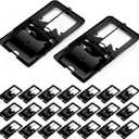 Qualirey 24 Pcs Classic Metal Rat Traps Reusable Mouse Trap Humane Effective Snap Rat Killer That Work for Indoor Outdoor Mice Voles and Small Rodents Control(Black)