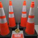 (8-Pack) SILARYO 28 Inch Traffic Cones | 330-Ft Caution Tape & 3 Attach-on Signs | Heavy-Duty Orange Traffic Cones | Tall & Large Traffic Safety Cones for Construction - PVC, Anti-Skid, -20F to 130F
