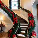 WILLBOND 6 Pcs Christmas Stair Treads Non-Slip Carpet 8 x 30 Inch Nonslip Stair Treads for Wooden Steps Indoor for Kids Pets Elders Grip Step Carpet