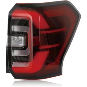 Black LED Tail Lights Compatible with 2022-2024 Ford Expedition | Smoked Taillight Rear Brake Lamp Signal Assembly with Bulbs and Harnesses Right Passenger Side NL1Z13404C NL1Z13404E