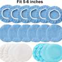 20 Pieces Car Orbital Buffer Polisher Pad Bonnet Microfiber Max Bonnet Polishing Buffing Pad Cover(5-6 Inches)